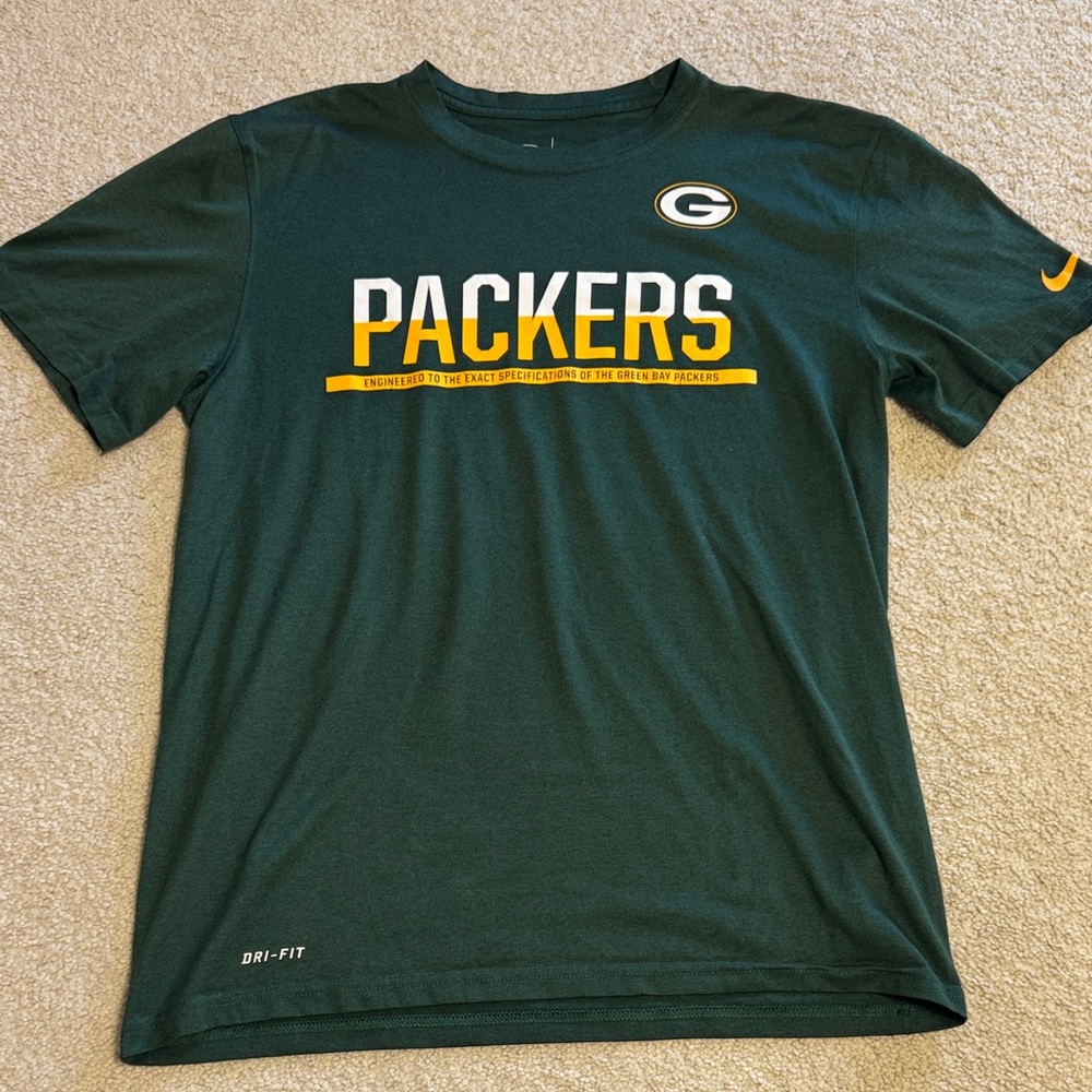 Nike Green Packers Dri-FIT Short Sleeve Tee
